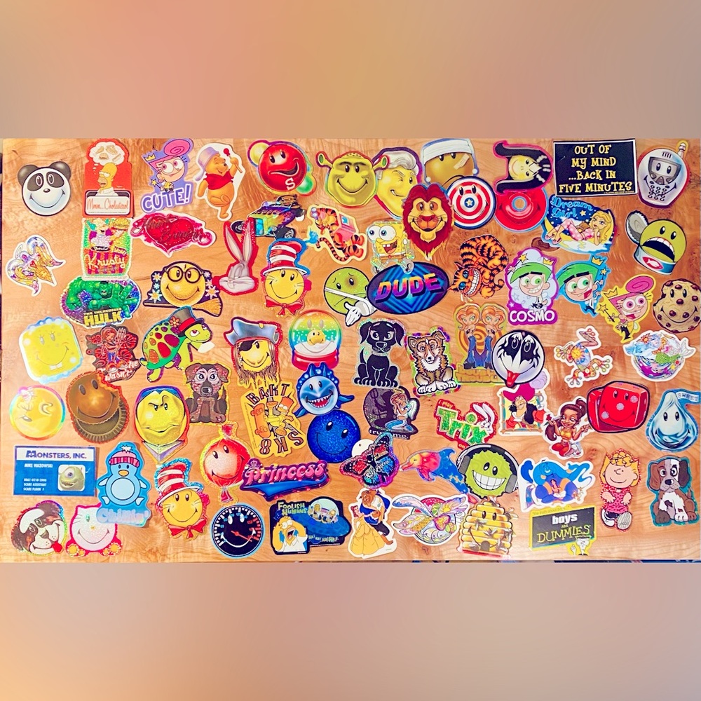 Y2K Early 2000s Vintage Vending Machine Sticker Lot